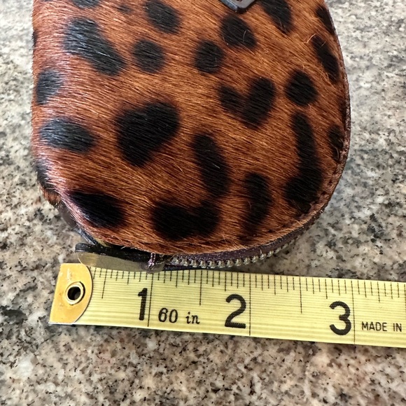 Patricia Nash Leopard/chocolate new with tag key chain coin purse small wallet - Picture 5 of 15
